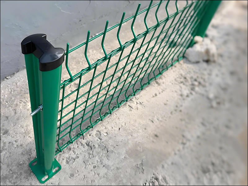 Peach shaped fence post with groove