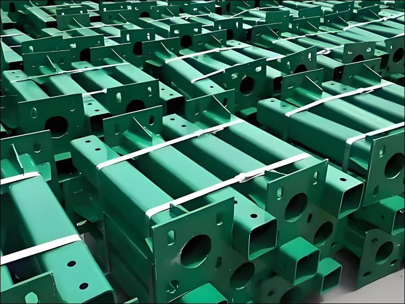 fence post with flange plate 3–10 mm thickness